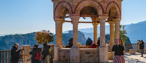 Meteora Griekenland Januari 2020 Buitenplaats Van Het Klooster Meteora Tesalia — Stockfoto