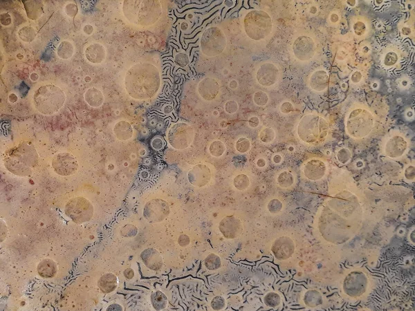 Turuncu ve mavi renkler sanatsal yüzey dokusu arkaplanı