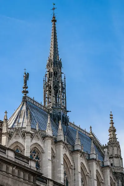 Vista Exterior Famosa Iglesia Notre Dame Ciudad París Francia —  Fotos de Stock