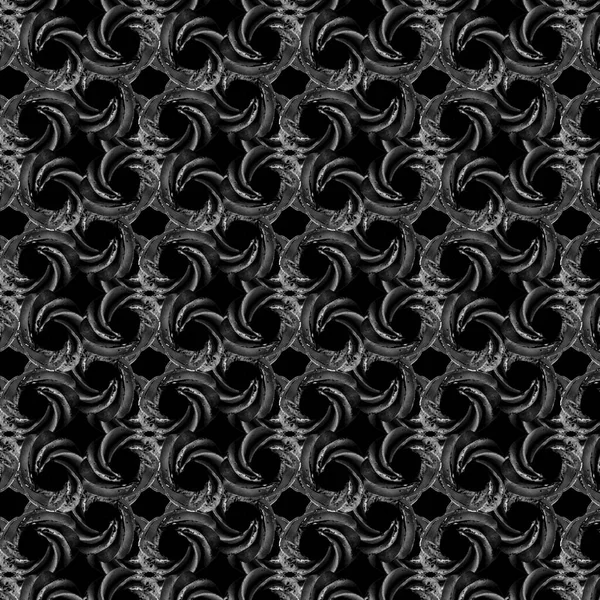 Dark Abstract Geometric Style Mirrored Pattern — Stockfoto