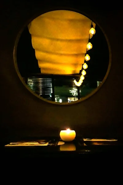 거울바와 내부의우아 레스토랑 우루게 — 스톡 사진