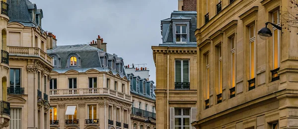 Vue Extérieure Appartements Style Ancien Paris Ville France — Photo