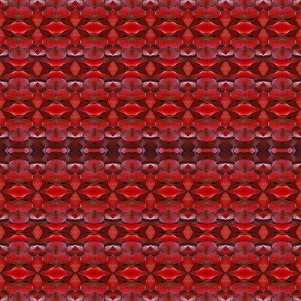 Geometric Abstract Motif Seamless Pattern Background Vivid Red Colors — Φωτογραφία Αρχείου