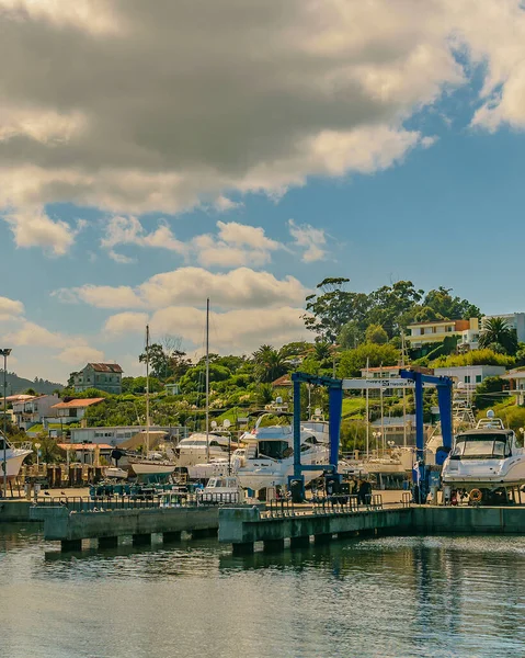 在皮里波利斯市港口 马尔多纳多 乌鲁盖 阳光灿烂的夏日场景 — 图库照片