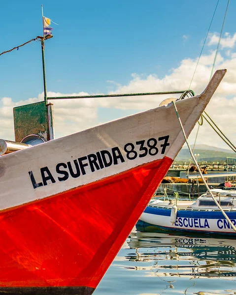 Piriapolis Uruguay March 2022 Rustic Fishing Boat Parked Piriapolis City — Zdjęcie stockowe