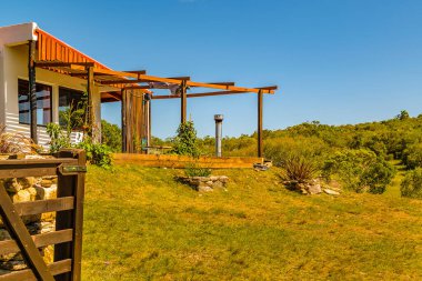 Rustic modern style house at countryside environment, maldonado, uruguay