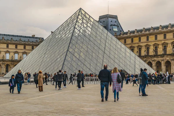 Paris France January 2022 Exterior View Louvre Museum Building Paris — Photo