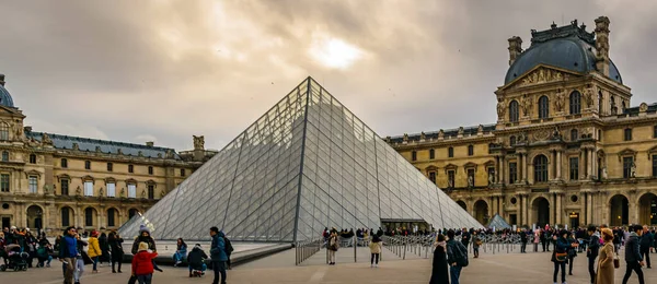 Paris France January 2022 Exterior View Louvre Museum Building Paris — Stock Photo, Image