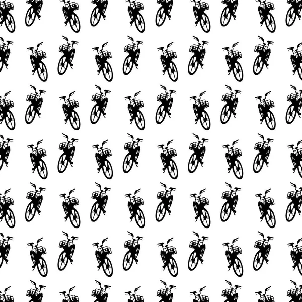 Modern Bicycle Graphic Motif Random Background Pattern — Stockfoto