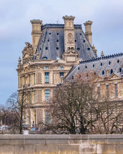 Exterior View Louvre Museum Building Paris France — Photo