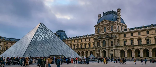 Paris France January 2022 Exterior View Louvre Museum Building Paris — Photo
