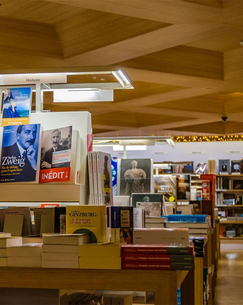 París Francia Enero 2022 Escena Interior Louvre Bookstore Museum Paris — Foto de Stock