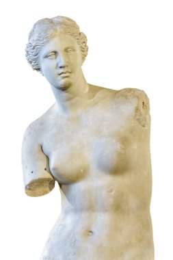 Ünlü Milo Venüs Yunan heykeli izole fotoğraf
