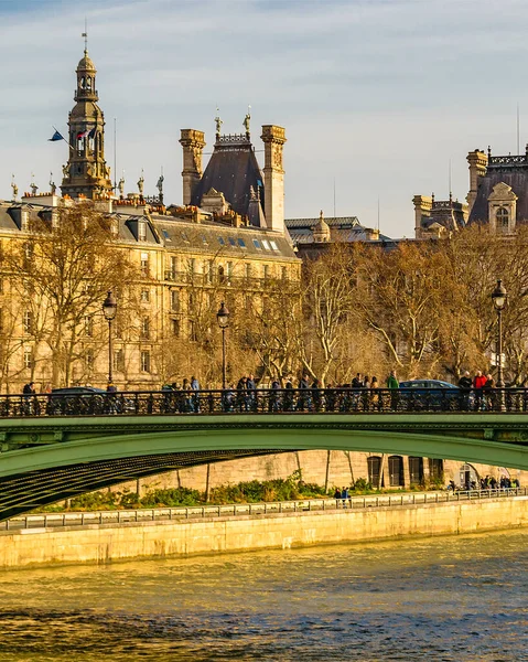 Gebäude Fluss Sena Paris Frankreich — Stockfoto