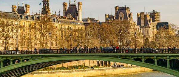 Gebäude Fluss Sena Paris Frankreich — Stockfoto