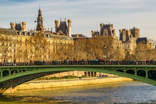 Gebäude Fluss Sena Paris Frankreich — Stockfoto