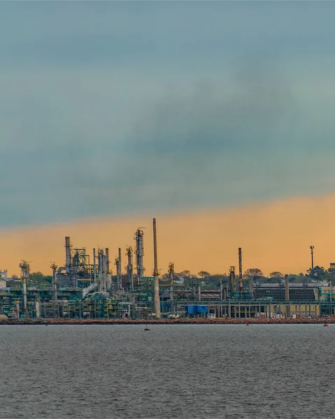 Long Distant Shot Old Refinery Montevideo City Uruguay — Stock Photo, Image