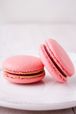 Ahududu macarons