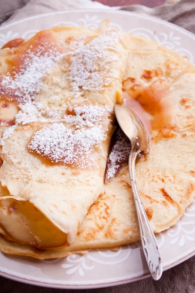 Crepes de maçã — Fotografia de Stock