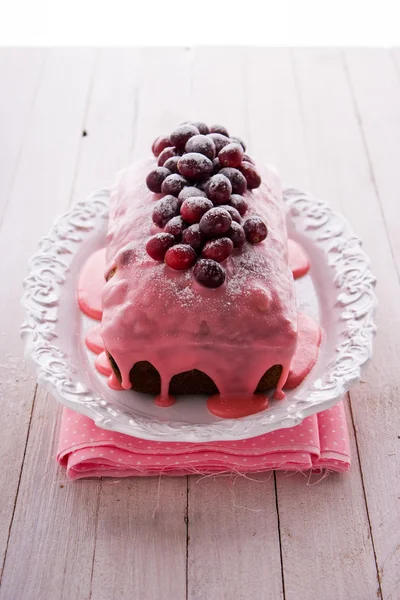 蔓越莓蛋糕 — 图库照片