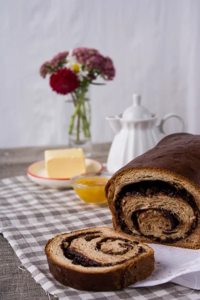 Pâine dulce brekfast — Fotografie, imagine de stoc