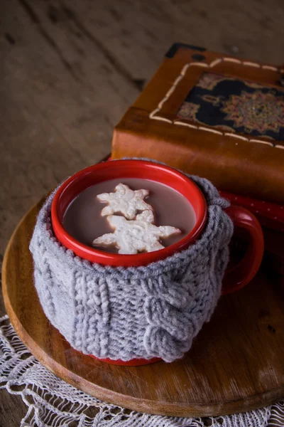 Heiße Schokolade mit Marshmallow lizenzfreie Stockbilder