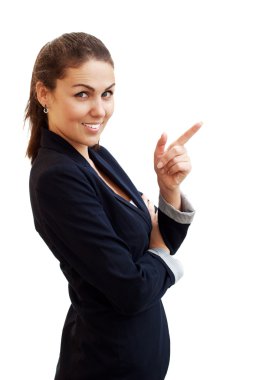 Çekici bir iş kadınının portresi.