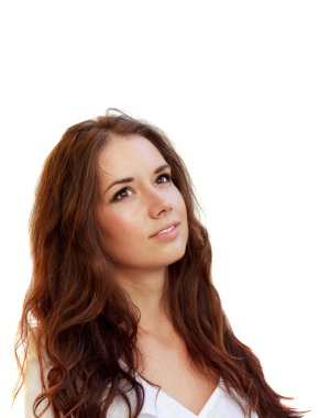 Çekici bir iş kadınının portresi.