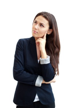 Çekici bir iş kadınının portresi.