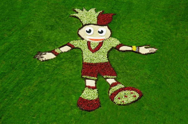 flowerbed maskot Euro resmeden Kiev'de hazırlanan 2012