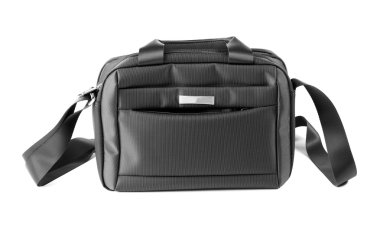 Beyaz bir arka plan üzerinde izole laptop çantası