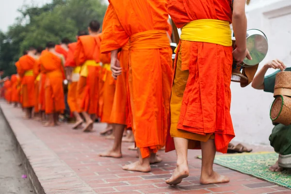 Buddhist monks in Lao — Stock Photo, Image