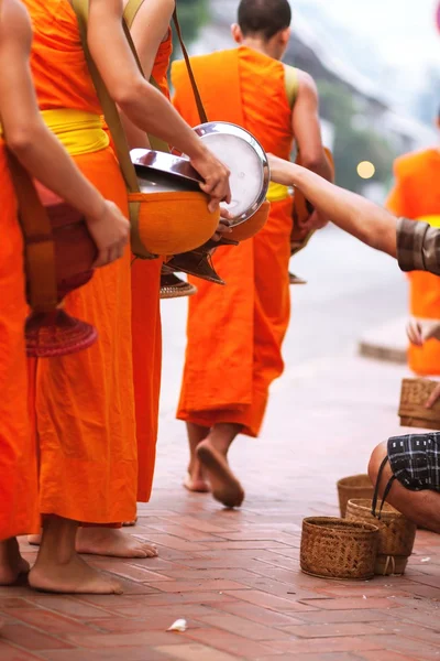 Buddhist monks in Lao — Stock Photo, Image