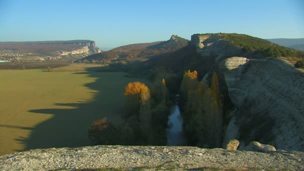 Hermosas montañas de Crimea — Vídeo de stock