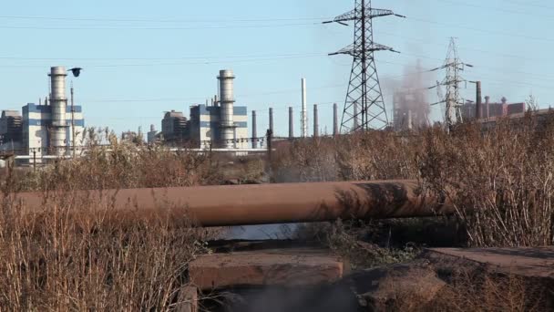 Efluentes industriales . — Vídeo de stock