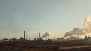 Sigara bacaları çatıdan bitki.