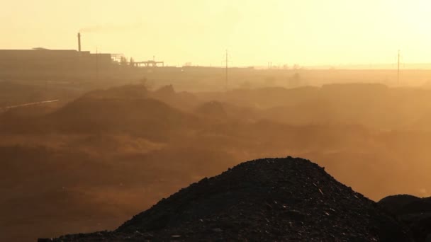 Kirli sanayi bölgesi — Stok video
