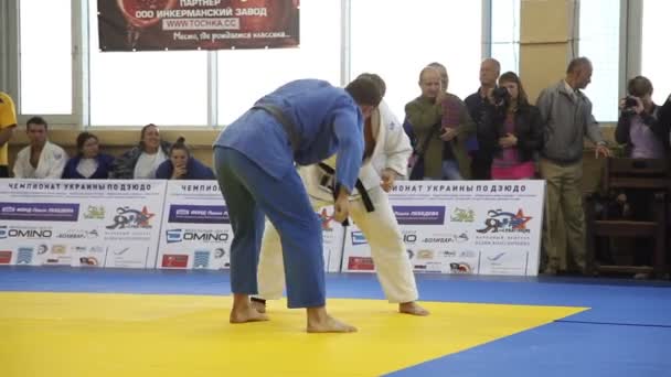 Judo championship. — Stockvideo