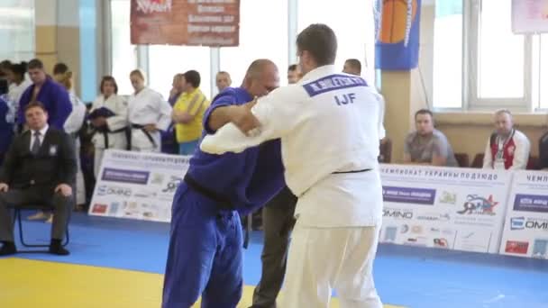 Judo championship. — Stockvideo