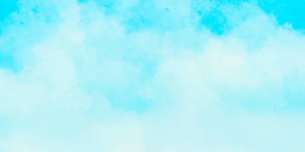 Abstrakter Blauer Hintergrund Mit Aquarellmalerei — Stockfoto