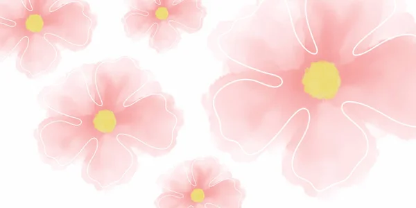 Pink Background Flower Pink Floral Love Background — Stock Photo, Image