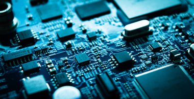 Devre bilgisayar ana kartı, devre çipi, PCB.