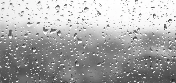 Waterdruppels Glas Natuur Regendruppel Achtergrond Textuur — Stockfoto