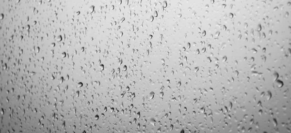 Gotas Água Vidro Natureza Chuva Gota Fundo Textura — Fotografia de Stock