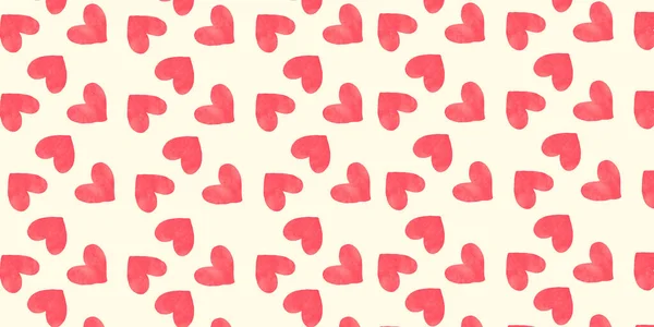 Love Heart Background Texture Love Heart Pink Red Pattern Seamless — ストック写真