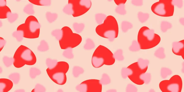 Love Heart Background Texture Love Heart Pink Red Pattern Seamless — Photo