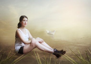 Kız nehir üzerinde