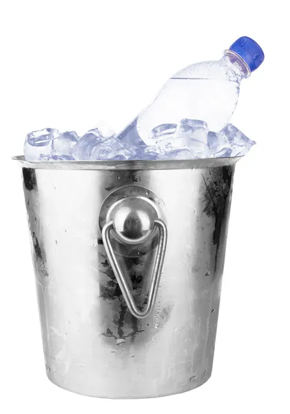 Bottle in ice — Stock Photo, Image