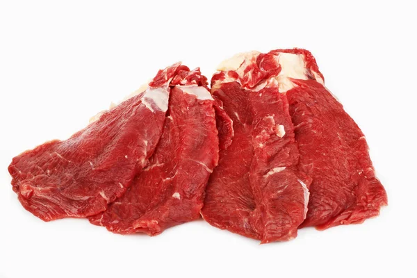 De stukken van ruwe filet steaks — Stockfoto