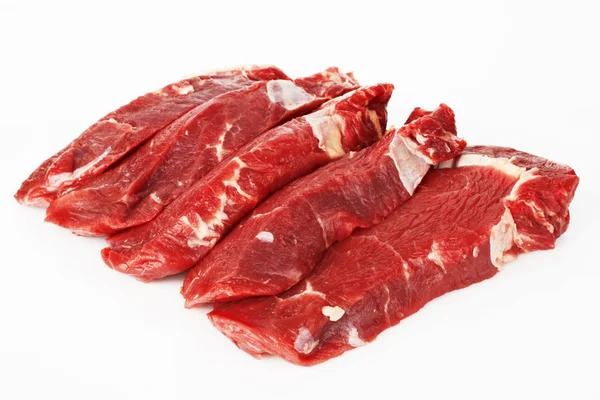 The pieces of raw fillet steaks — Stock Photo, Image